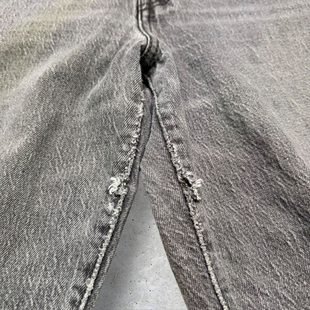 Levi’s 501 Original Fit Women's Jeans Gray Ribcage Straight Button Fly Size 30 - Picture 10 of 13